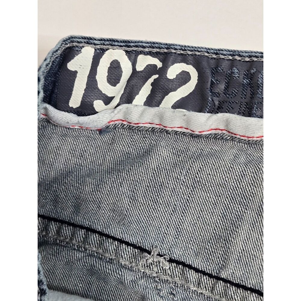 Vintage Ecko Unltd Embroidered Eagle 1972 Baggy Jeans | Men's Size 34 | Blue - Picture 8 of 10
